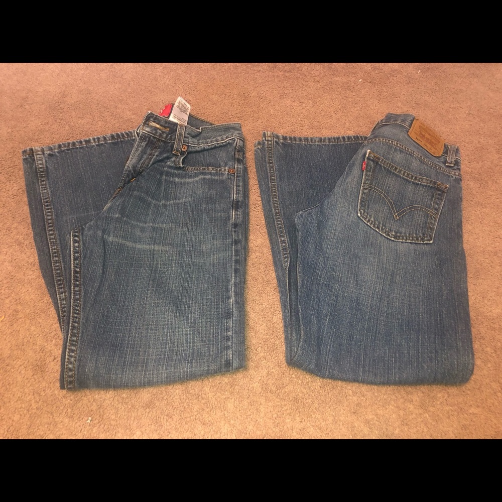 2 pair of Levi 527 Bootcut 14 regular (27x27)